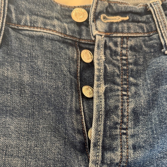 MOTHER Women's Dark Blue Ankle Jeans - Picture 6 of 10